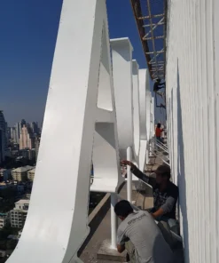 งาน Renovate ป้ายบนอาคาร AEQUA residence