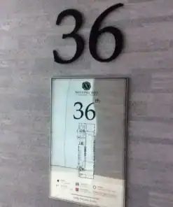 ป้าย Facilities เลขชั้น 36 by wesignlab