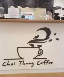 ป้ายเคาเตอร์ ร้านกาแฟชายทุ่ง by wesignlab