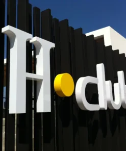 กล่องไฟตัวอักษรอะคริลิก H-Club Habitia