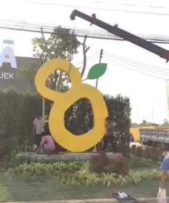 ติดตั้ง ป้ายหน้าโครงการ Food Villa