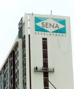 ติดตั้งป้ายโลโก้ยอดตึก