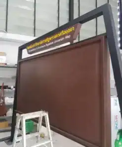 ทำป้ายสังกะสีและโครงเหล็ก