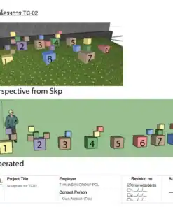 ประติมากรรมตกแต่งหน้าโครงการ แบบแปลน