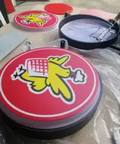 ป้ายกล่องไฟสำเร็จรูป ไก่ย่าง ประกอบ