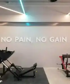 ป้ายตัวอักษรภายในอาคาร ACTIVE BOX no pain no gain