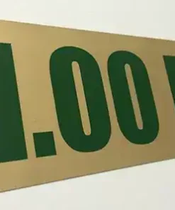 ป้ายทองเหลืองกัดกรด