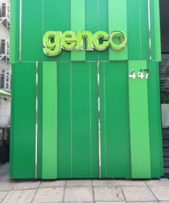ป้ายสแตนเลสทำสีหน้าบริษัท GENCO