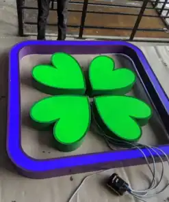 ป้ายโลโก้ไฟ บนอาคาร บมจ