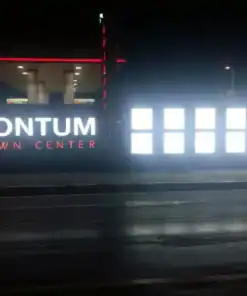 ป้ายไฟแบบมีขอบคิ้ว dontum ตอนกลางคืน