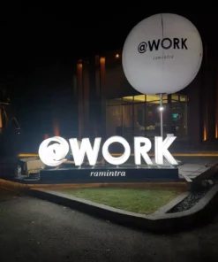 ป้ายไฟแสงออกด้านหน้าและข้าง work