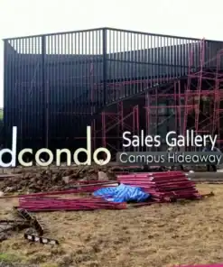 ป้ายไฟแสงออกหน้าแบบมีคิ้ว dcondo ติดตั้ง