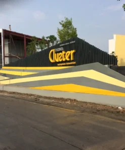 แผงประดับหน้าโครงการ