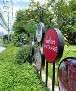ป้ายกล่องไฟวงกลม ตู้ไฟวงกลม โฆษณา