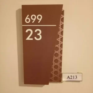 ป้ายเลขที่ห้องห้อง ภายในโครงการ DCONDO 23