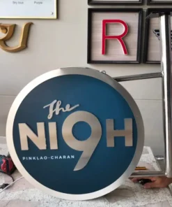 ป้ายไฟวงกลม ตู้ไฟวงกลม สำเร็จรูป ร้าน ni9h
