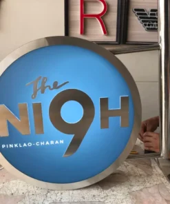 ป้ายไฟวงกลม ตู้ไฟวงกลม สำเร็จรูป ร้าน the ni9h