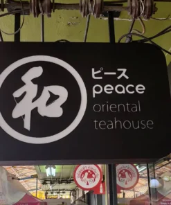 ป้ายกล่องไฟฉลุ peach