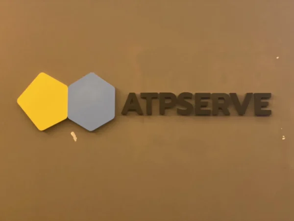 ป้ายบริษัท ATPSERVE ตัวอักษร