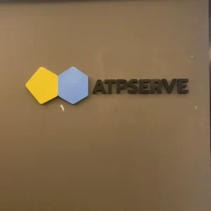 ป้ายบริษัท ATPSERVE ในอาคาร