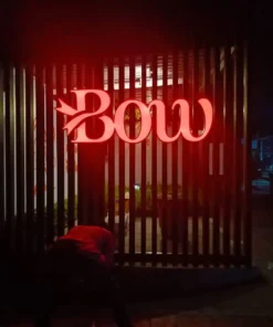 ป้ายไฟออกหน้า BOW สีแดง