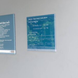 ป้ายอะคริลิคติดสติกเกอร์