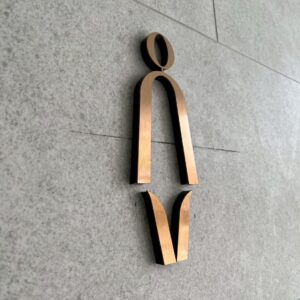 ป้ายอะคริลิคปิดทับหน้าสแตนเลส