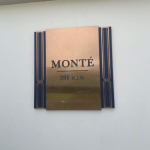 Monte laser cut sign