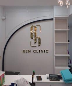 ป้ายตัวอักษรสแตนเลส-ren-clinic